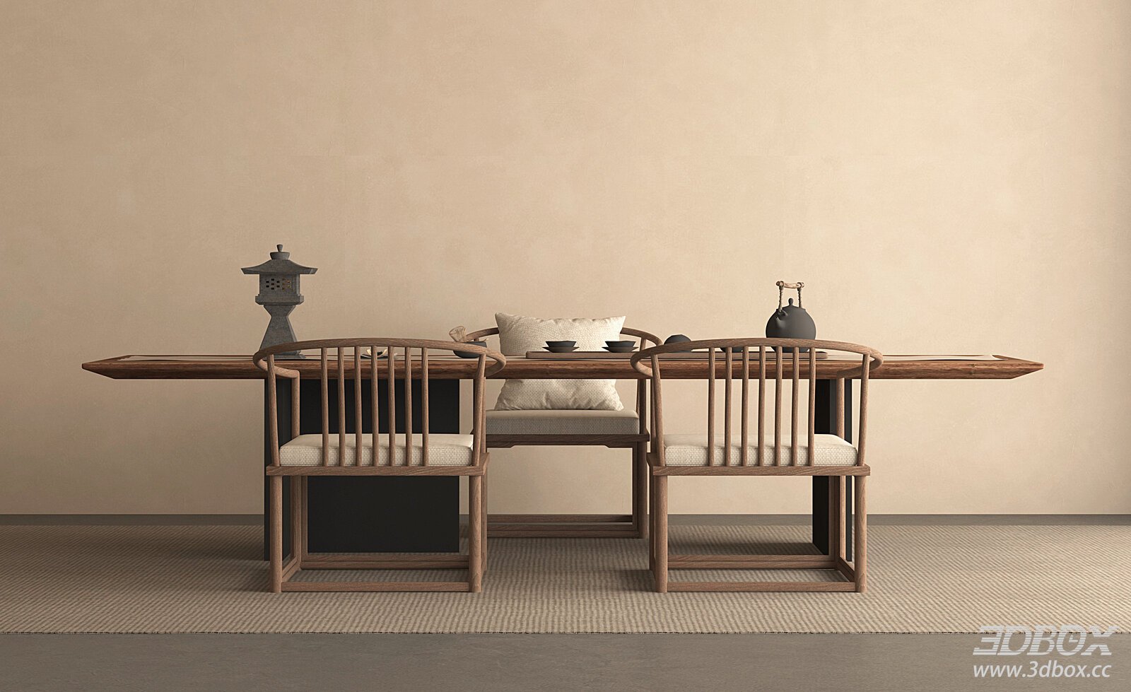 Chinese - style Tea Table and Chairs Set
