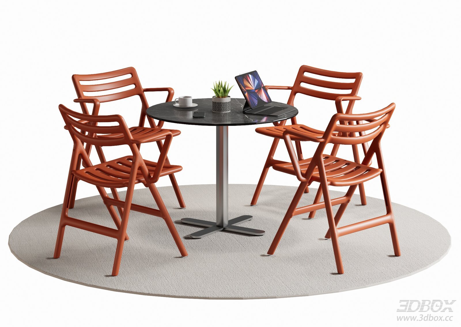 Modern Leisure Dining Table and Chairs Set