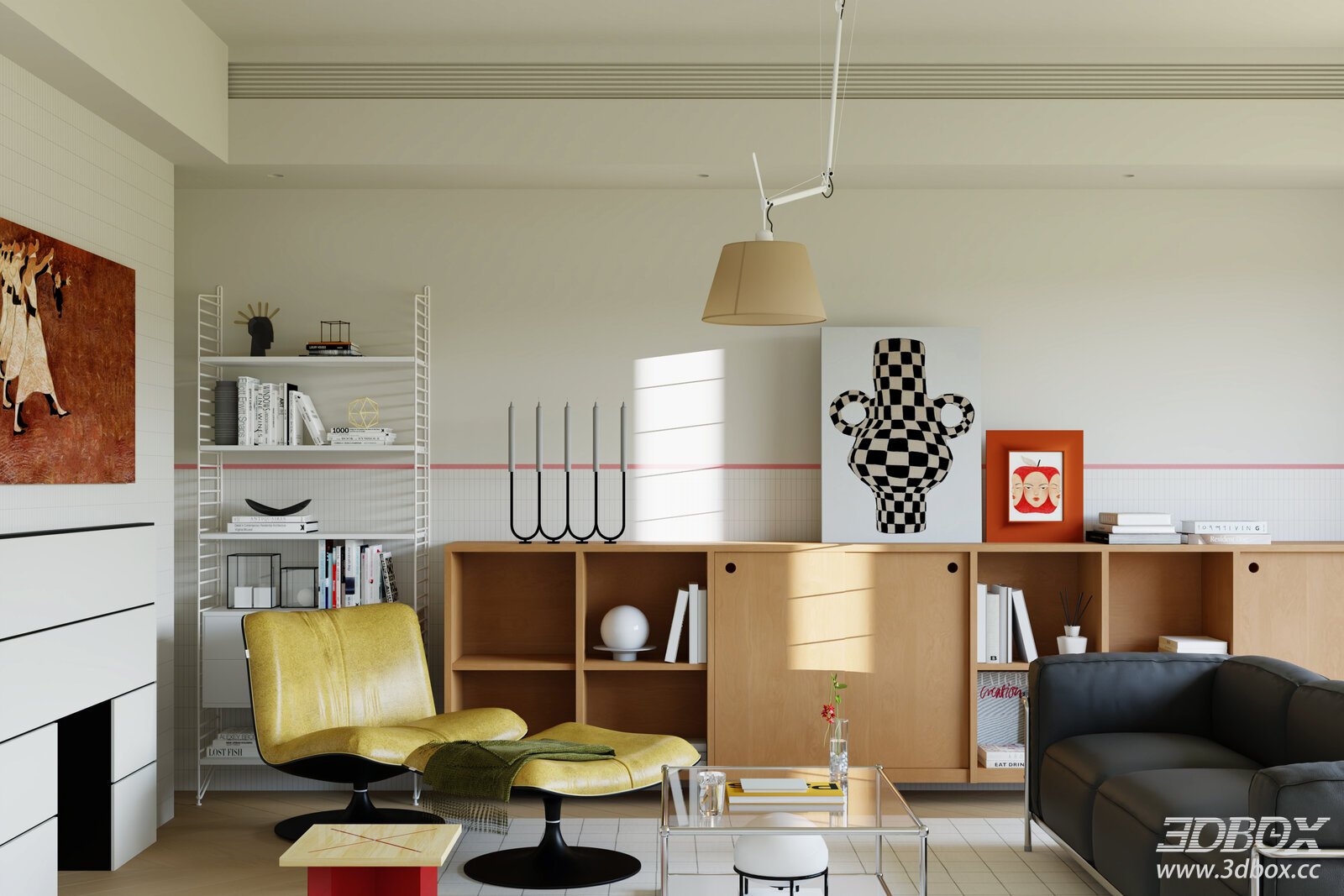 Memphis - style Living Room