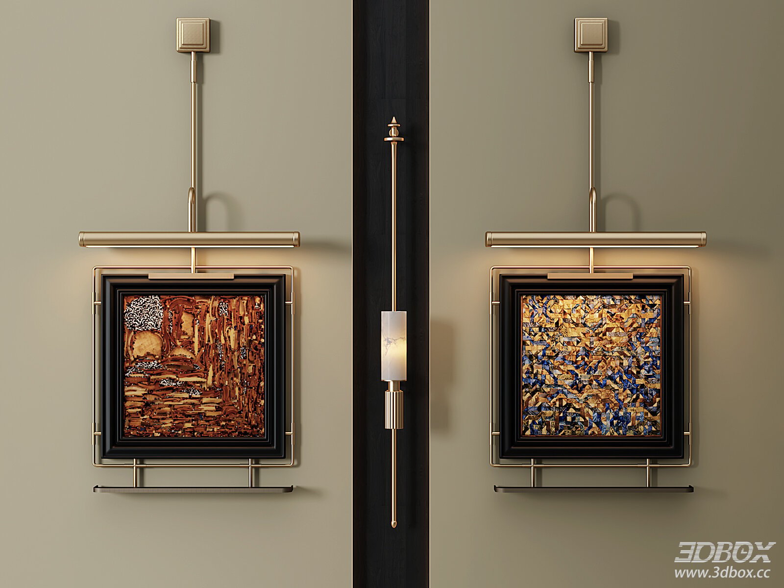 Italian - style Abstract Decorative Paintings