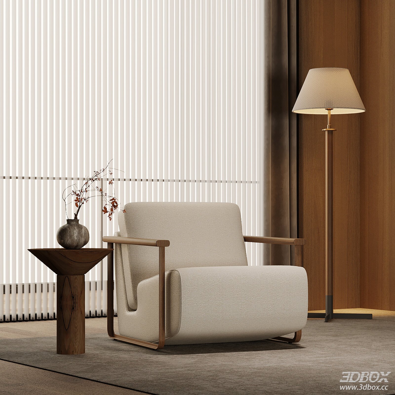 Chinese - style Leisure Armchair