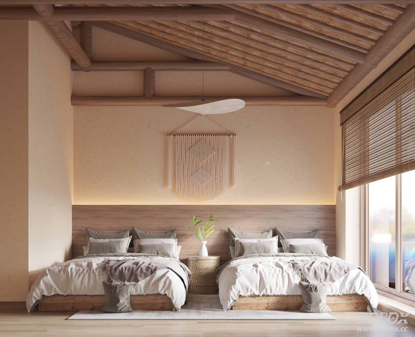 Wabi - Sabi Style Guesthouse Double Bedroom