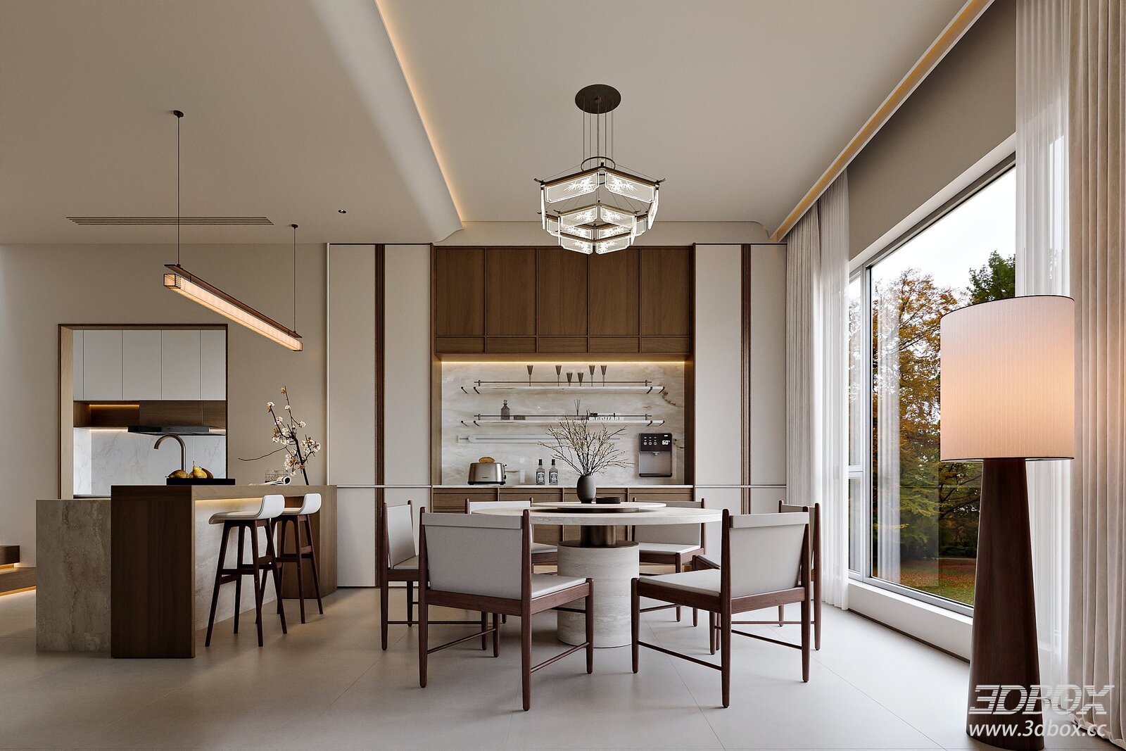 Song - style Home Dining Room