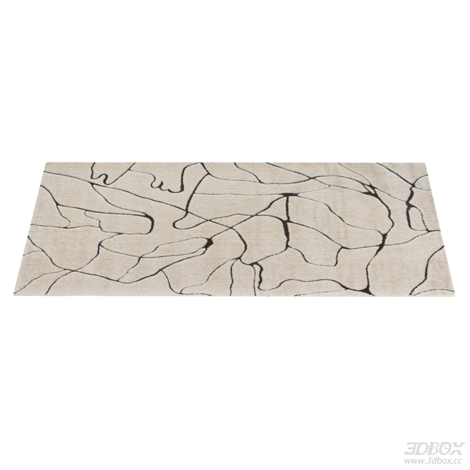 Beige Carpet with Black Lines