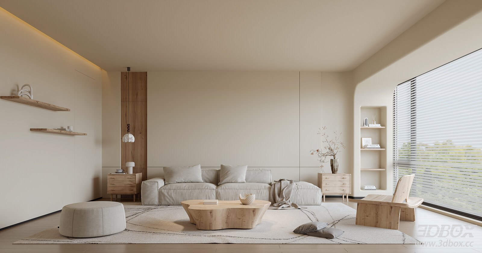 Modern Wabi - Sabi Style Living Room