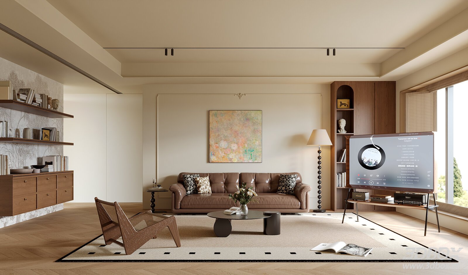 French Neo - classic Style Living Room