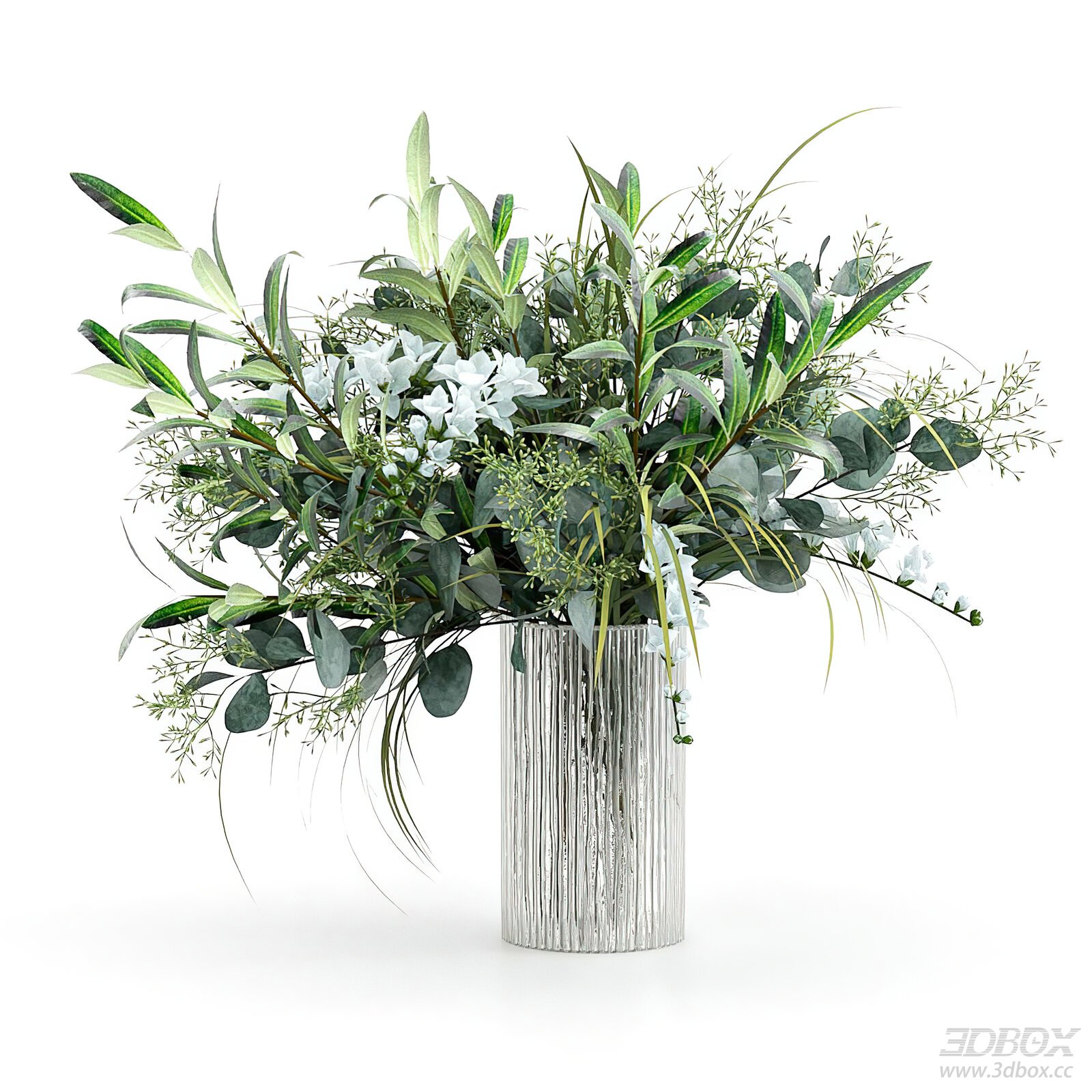 Modern Flower Vase with Bouquet
