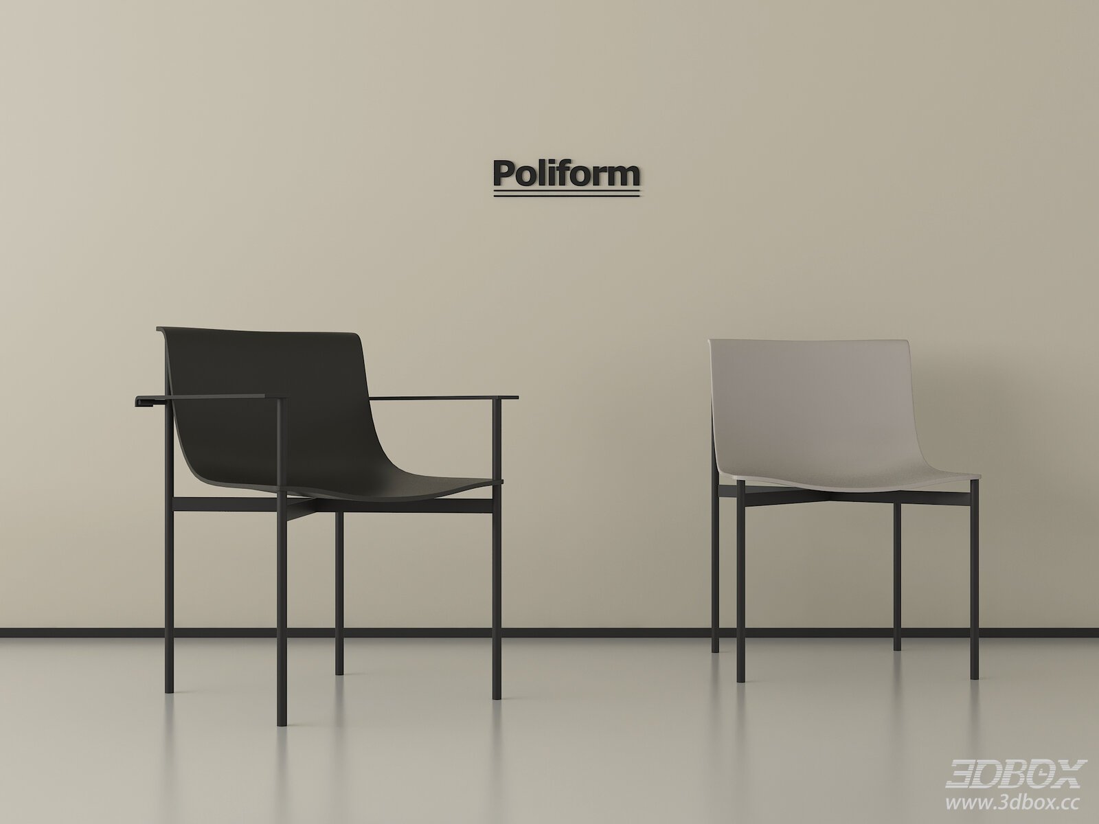Modern Metal Dining Chair