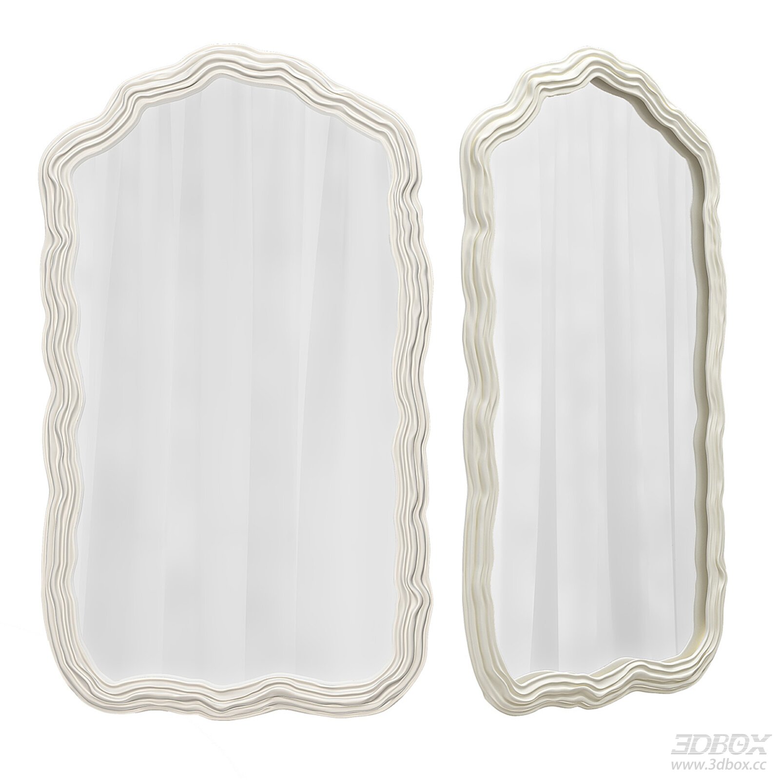 Wavy - framed Mirrors