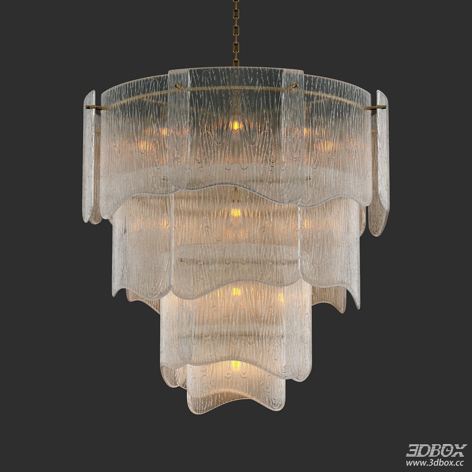 Artistic Glass Chandelier