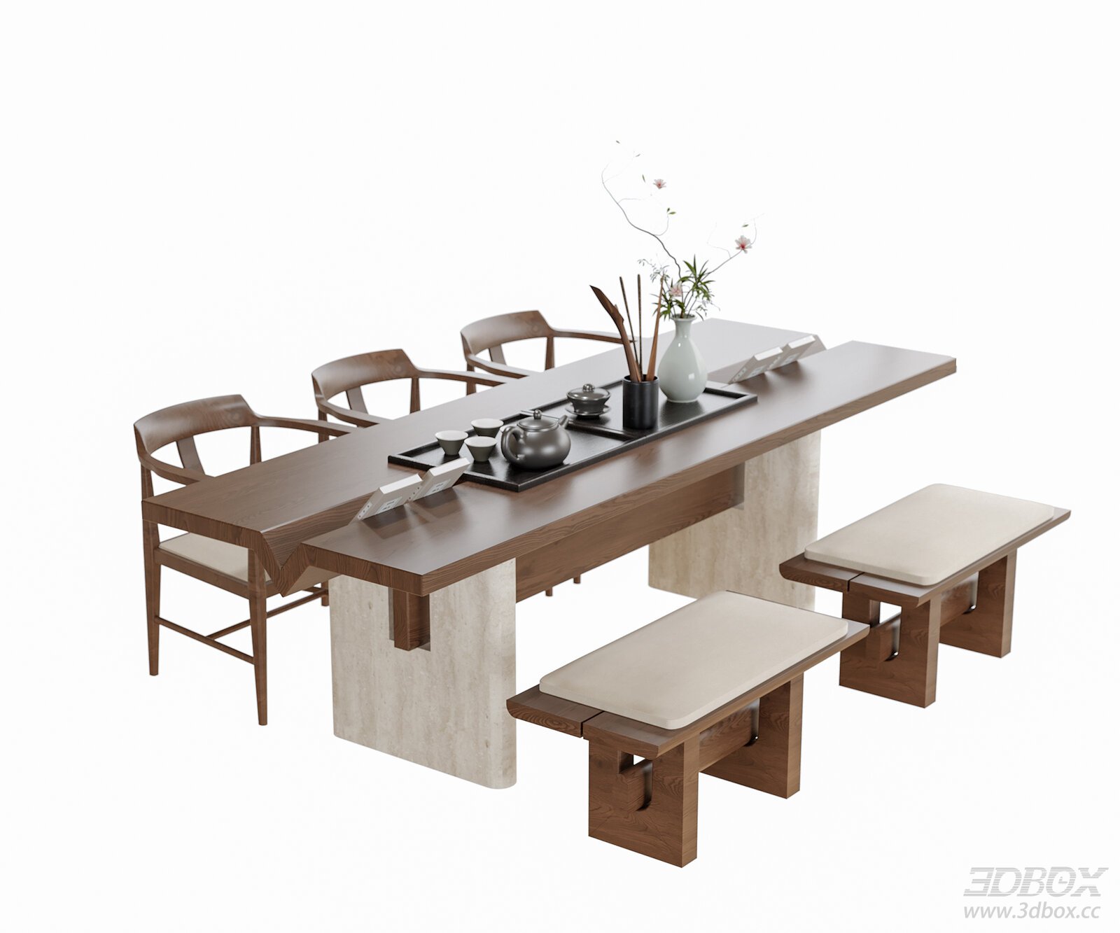 Modern Tea Table and Chairs Set