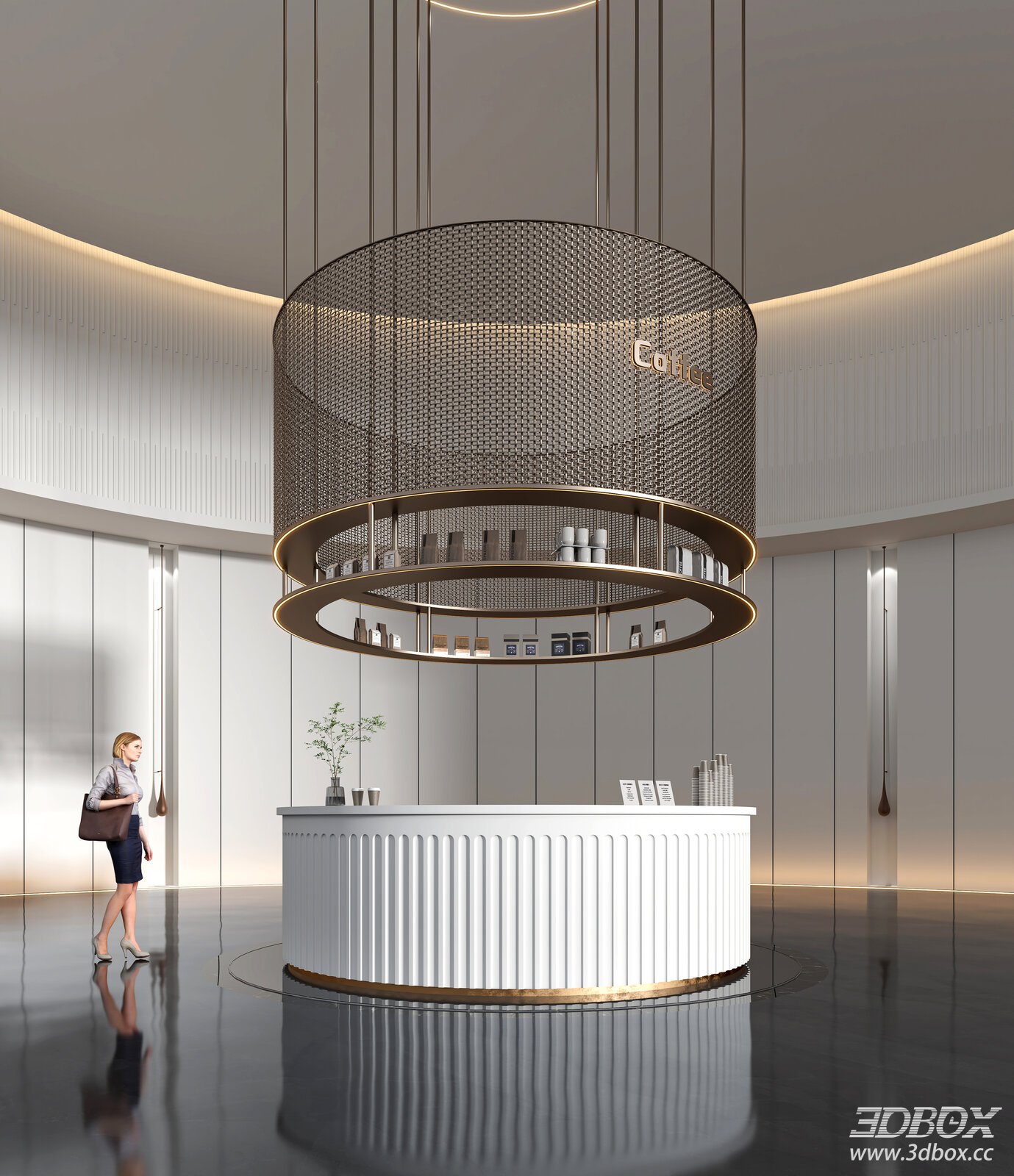 Modern Coffee Bar Counter
