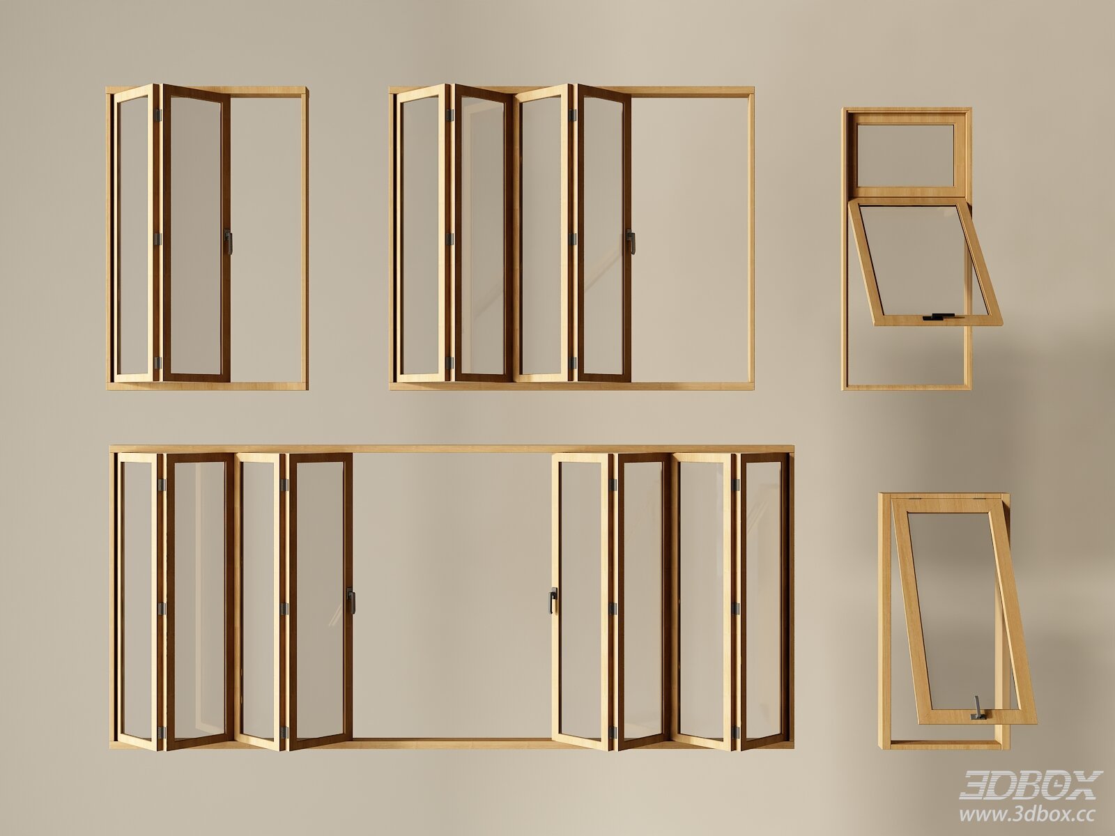 Wooden Folding Windows