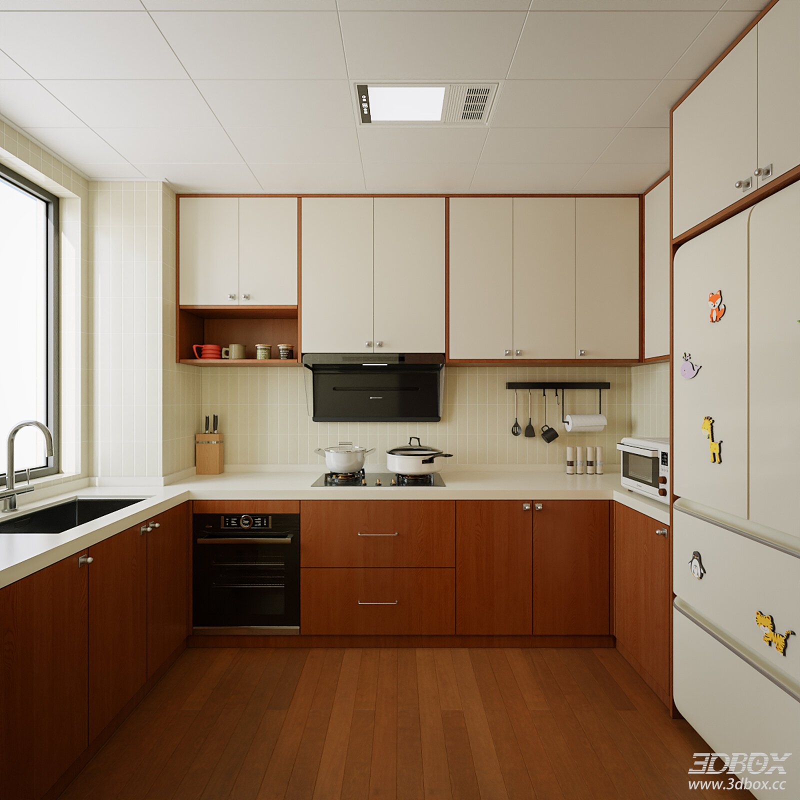 Retro - style Kitchen Interior