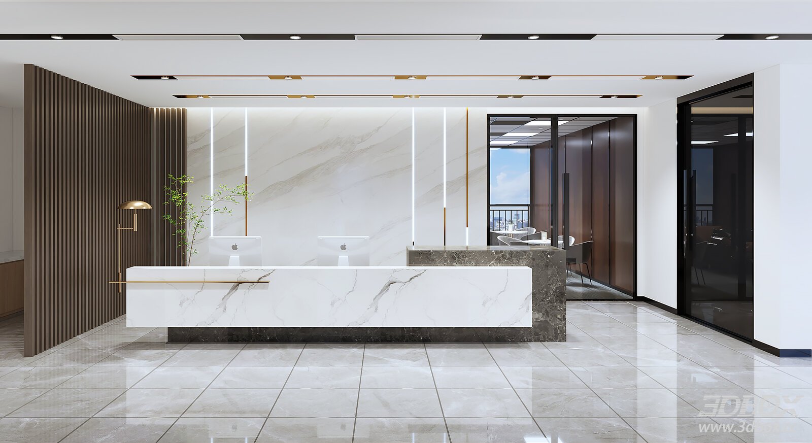 Modern Corporate Reception Area