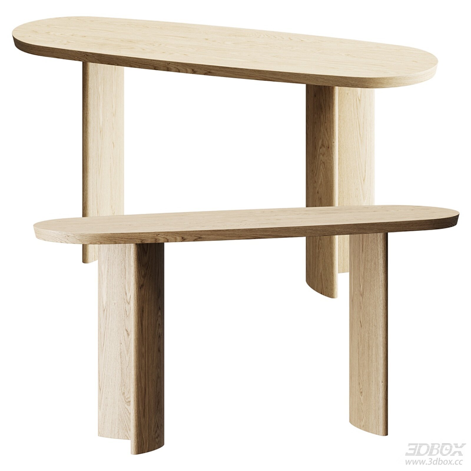 Modern Side Table with Wooden Material