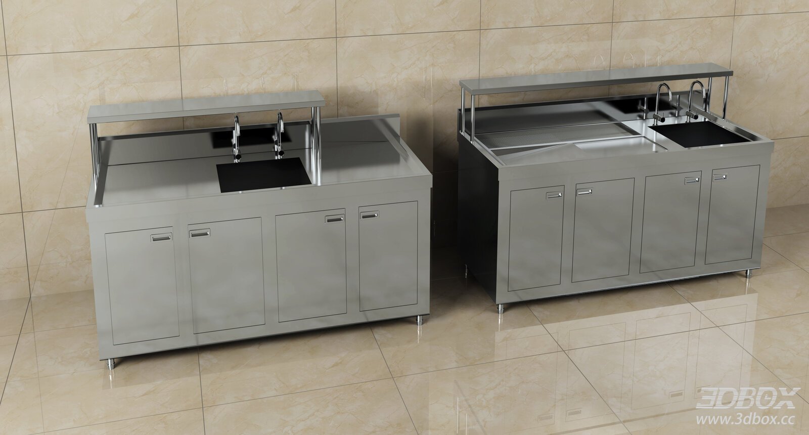 Modern Stainless - Steel Workbench