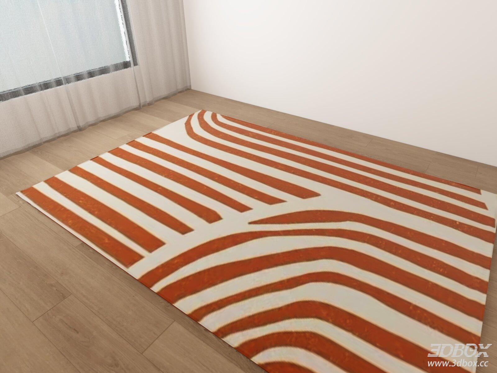 Contemporary Striped Area Rug