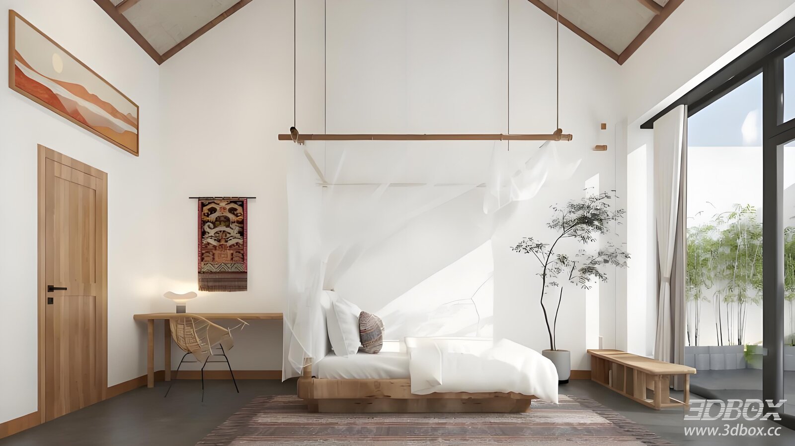 Rustic Wabi - Sabi Style Bedroom