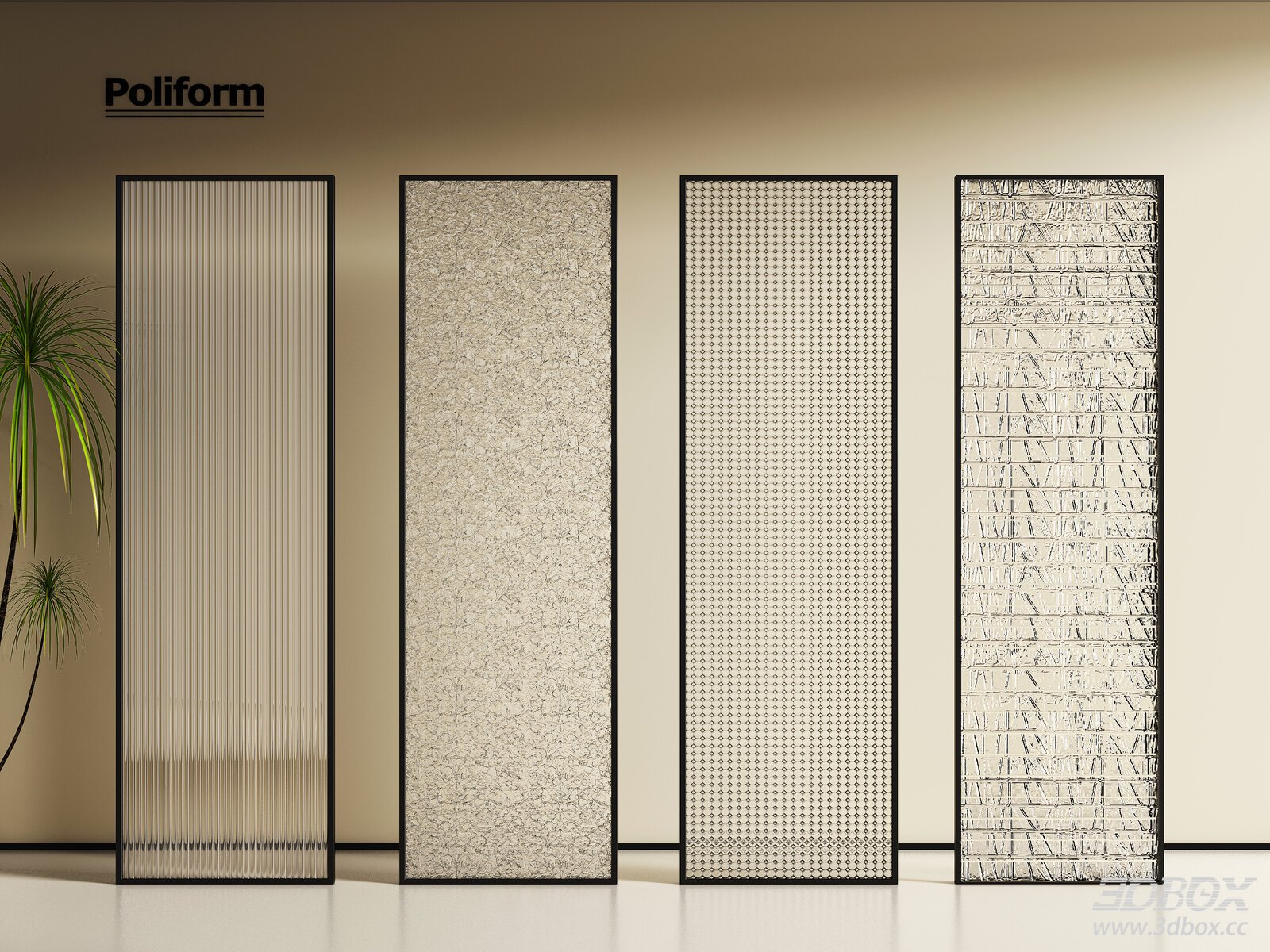 Modern Italian Glass Room Divider