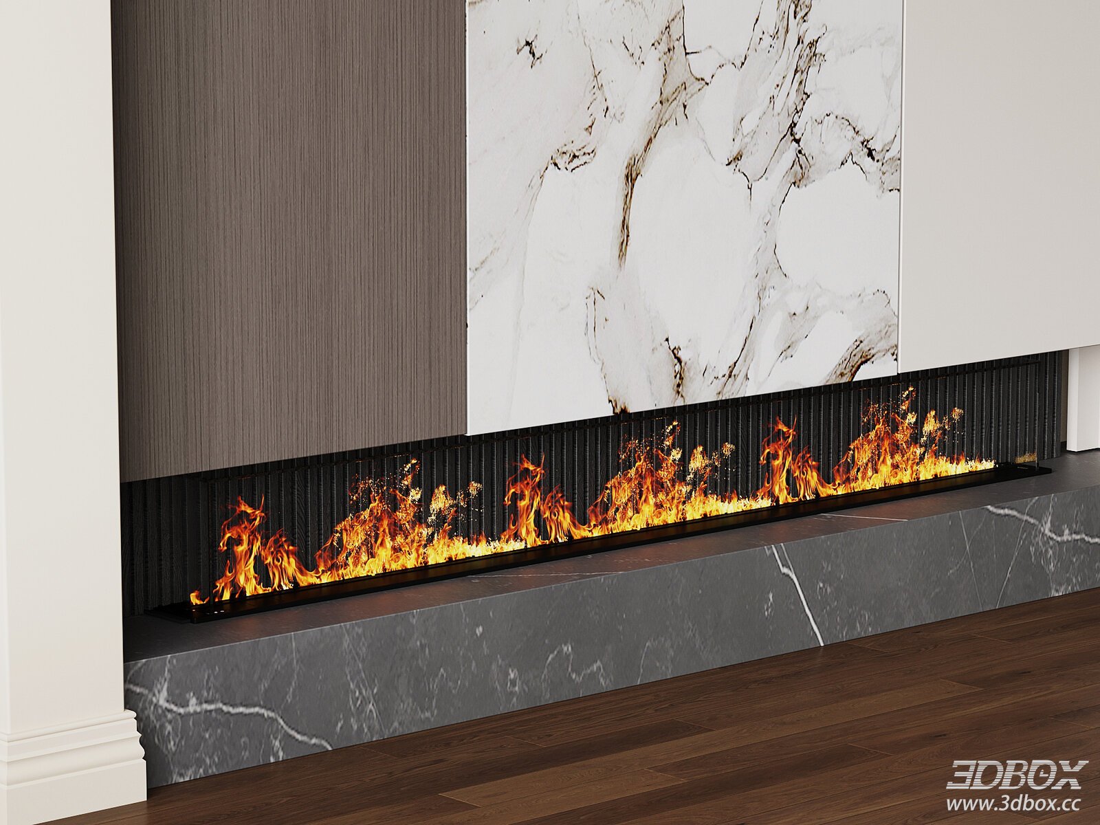 Modern Italian - style Fireplace