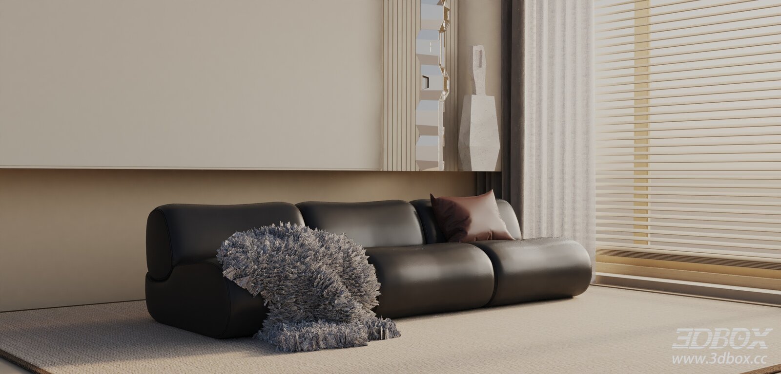 Modern Three - Seater Sofa
