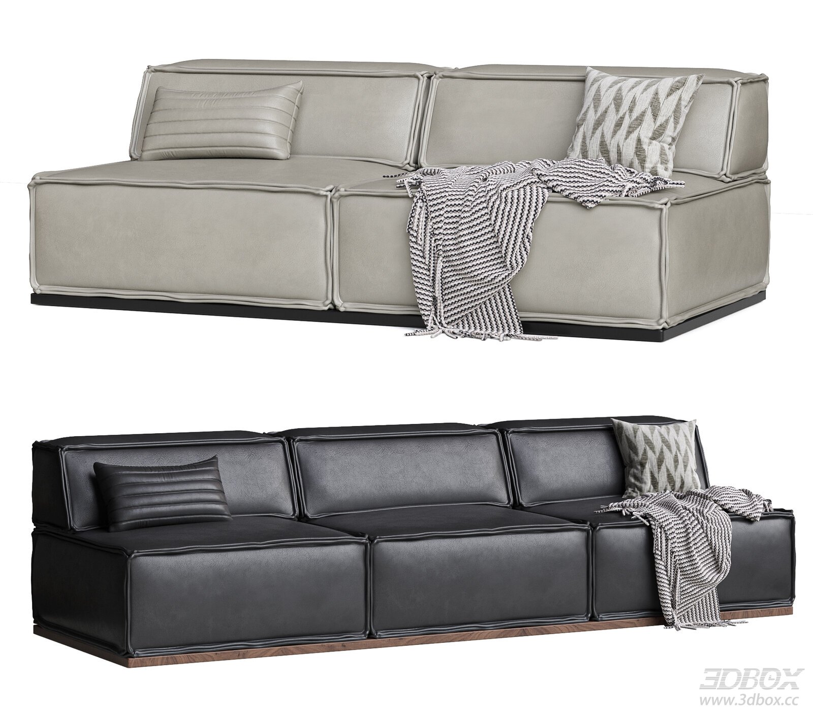 Modern Leather Sofa Set