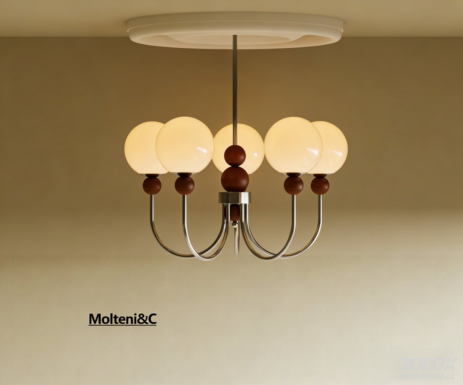 Vintage Mid - Century Chandelier