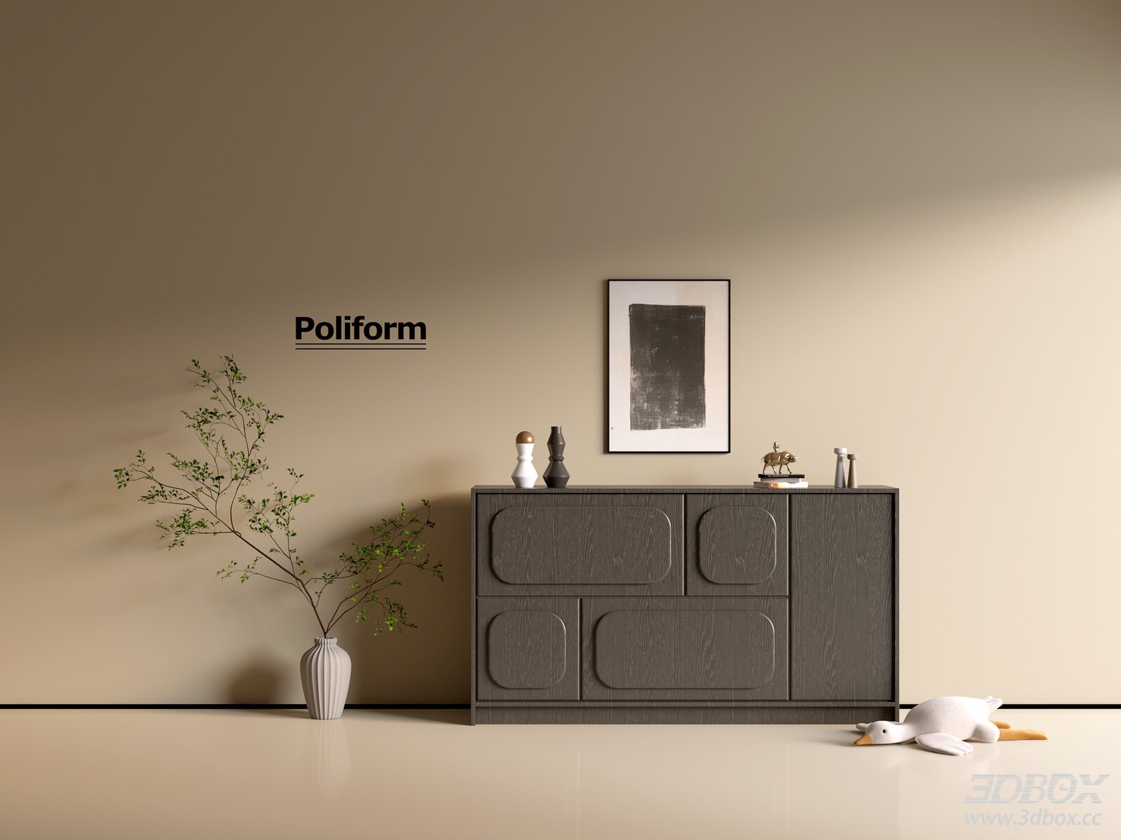 Modern Minimalist Wooden Sideboard