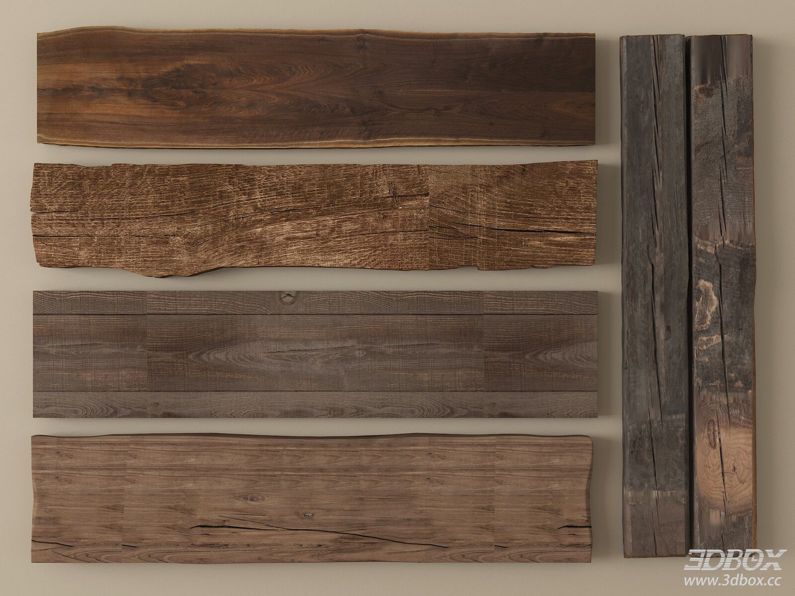 Chinese - style Old Wooden Planks