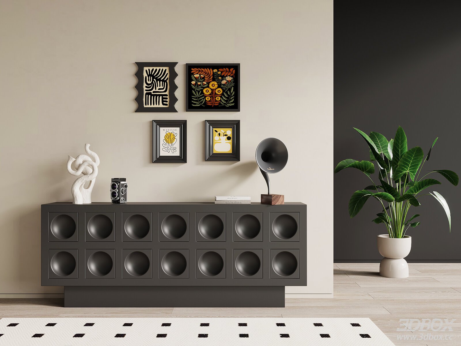 French Retro - style Sideboard