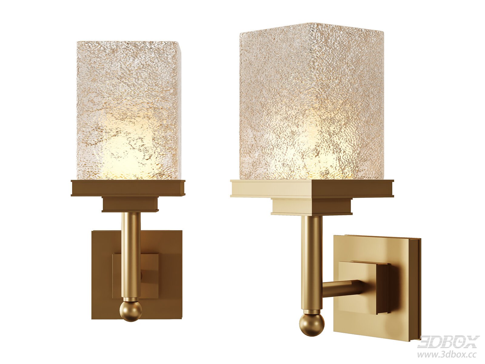 Modern Wall Light with Glass Shade