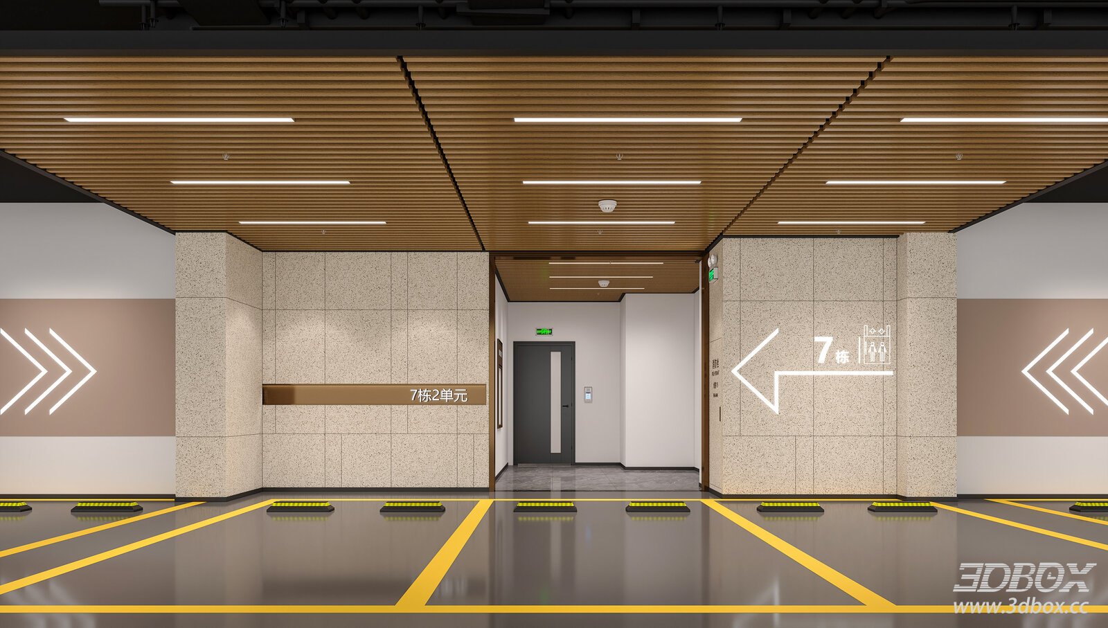 Modern Underground Parking Area