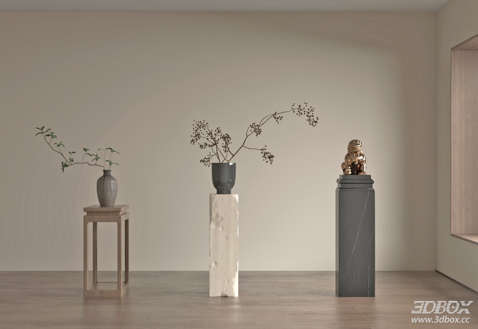 Chinese - style Vase and Floral Decoration
