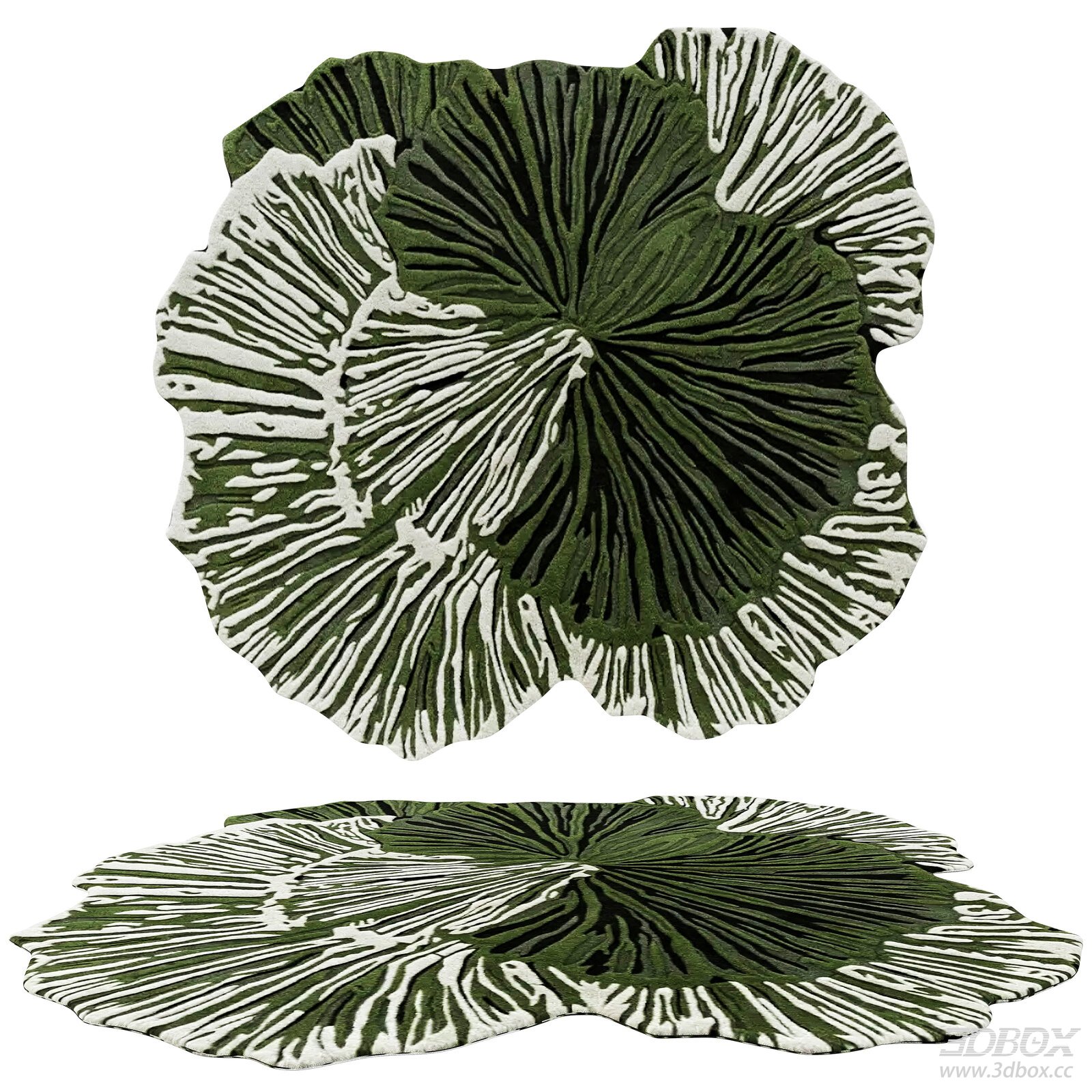 Modern Floral - shaped Carpet