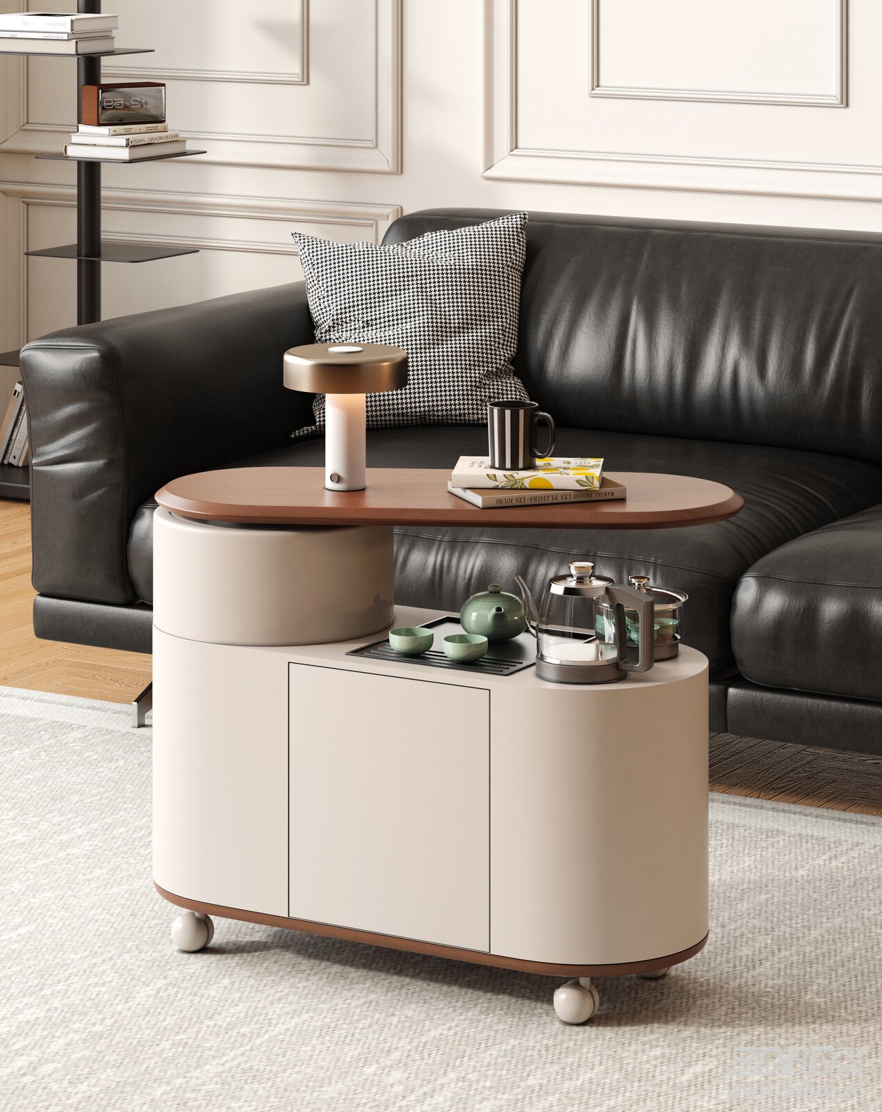 Modern Movable Side Table for Tea