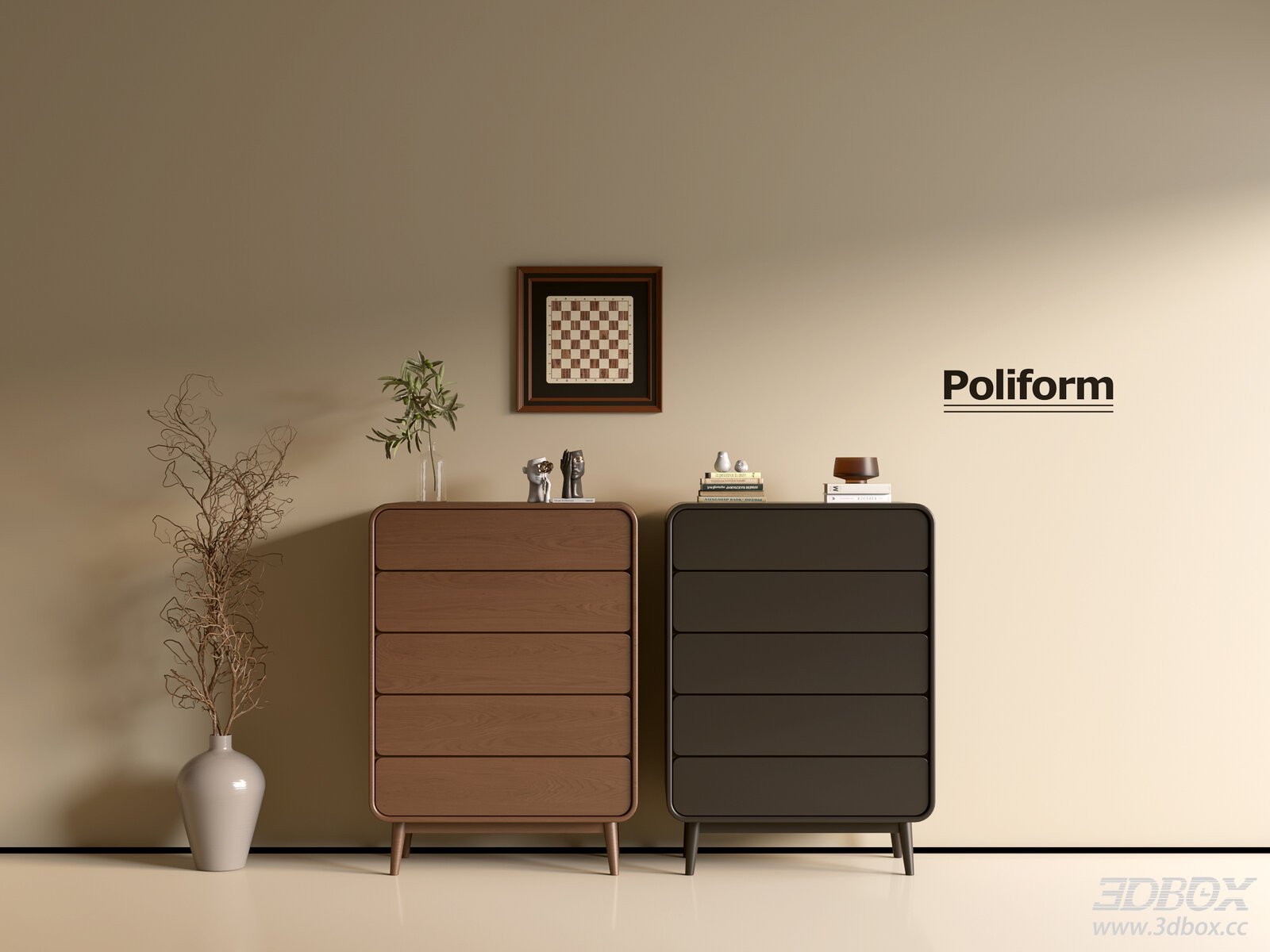 Modern Minimalist Sideboard and Chest of Drawer