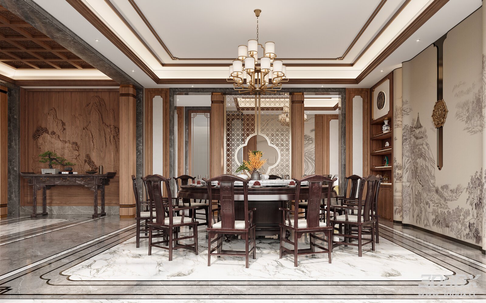 Chinese - style Dining Room