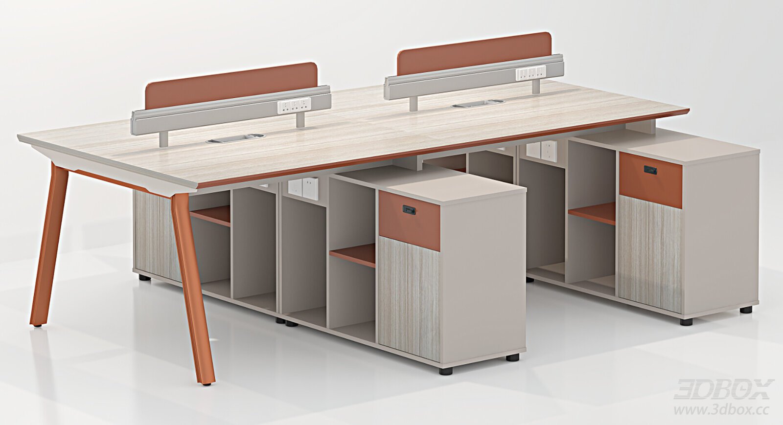 Modern Office Desk with Storage