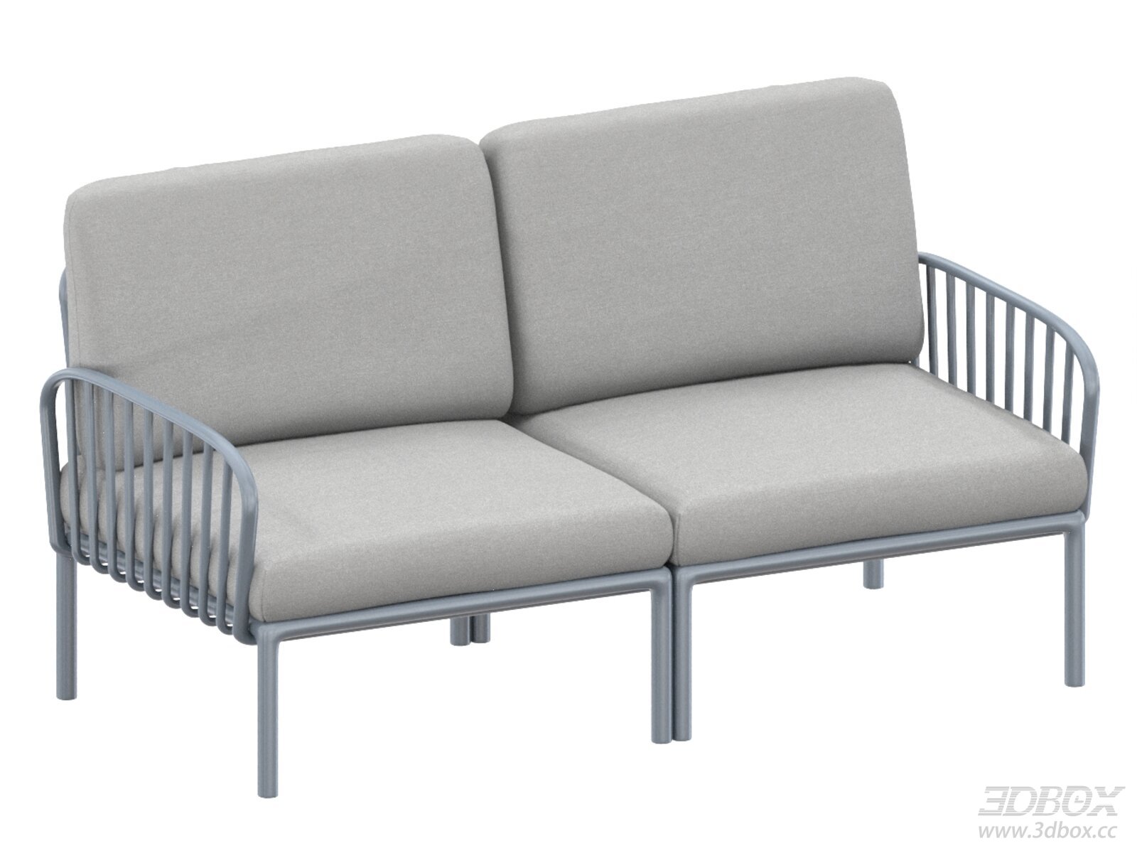 Outdoor Double - Seater Lounge Sofa