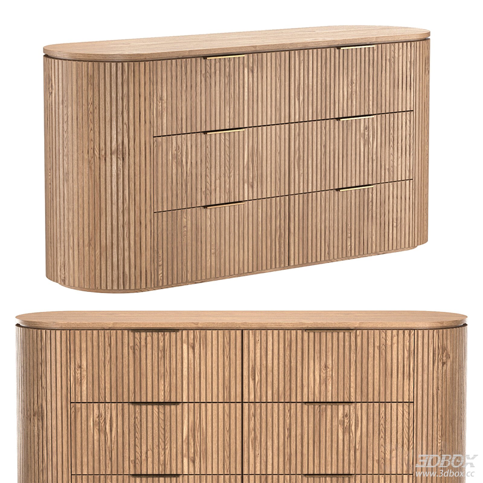 Modern Wooden Sideboard with Drawers