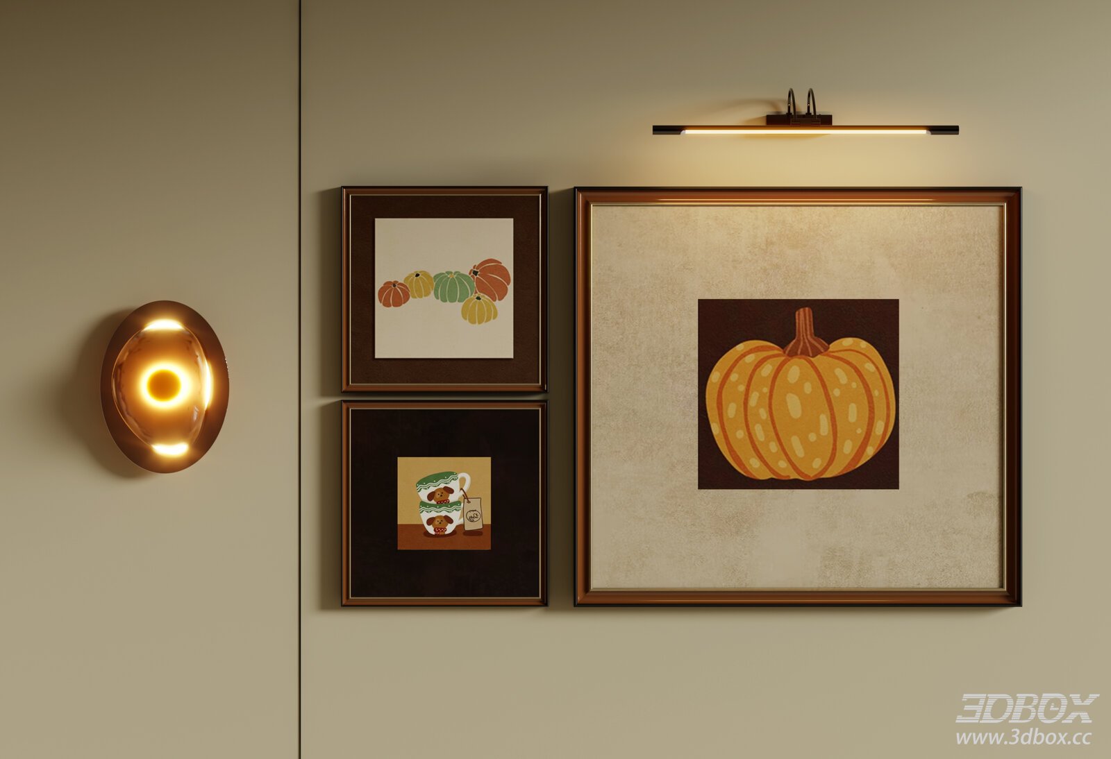 Vintage Framed Wall Art Set