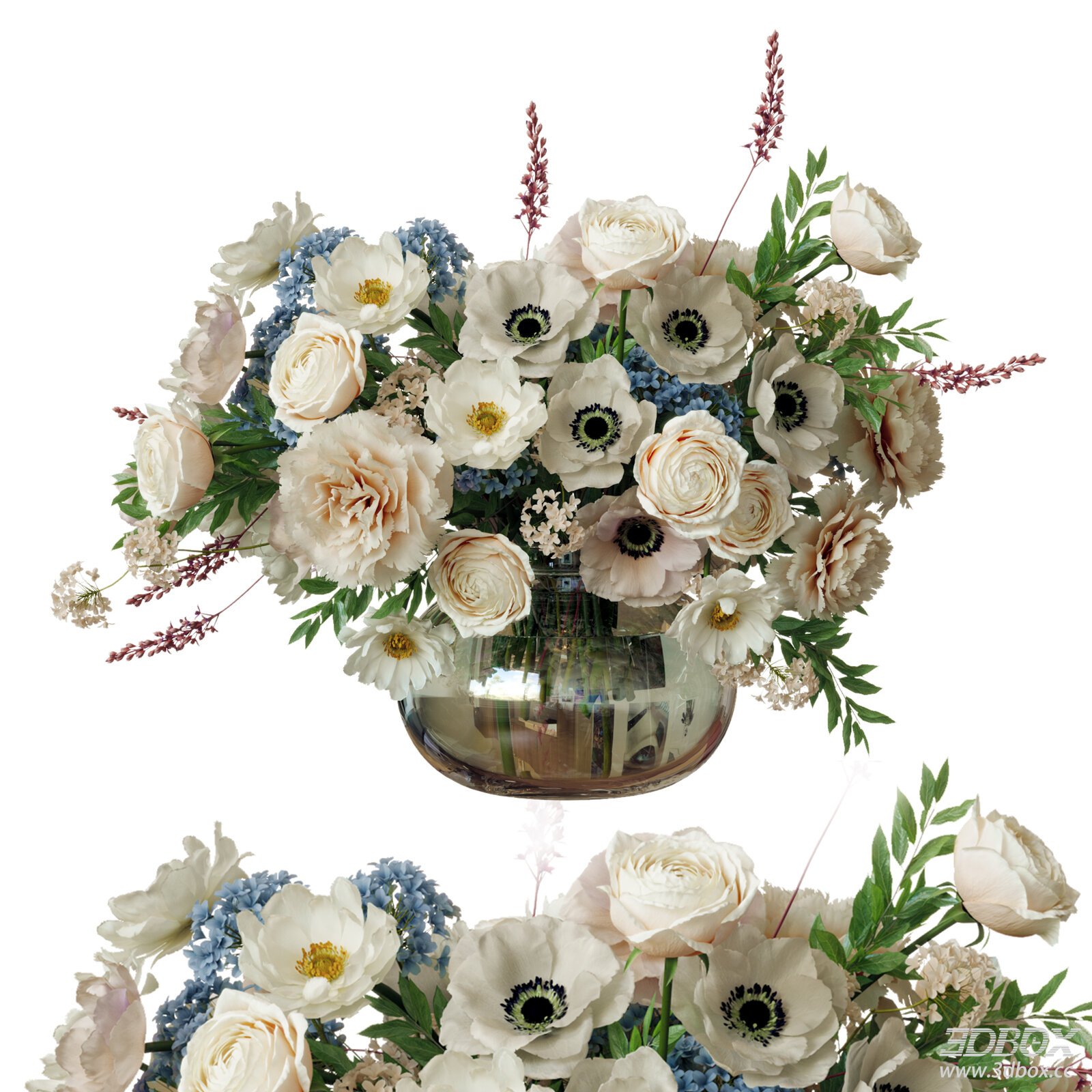 Modern Floral Arrangement in Vase