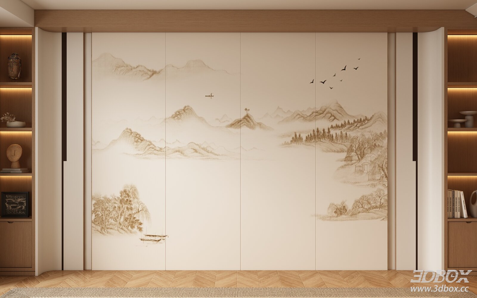 Chinese - style Song - style Mural for Wall