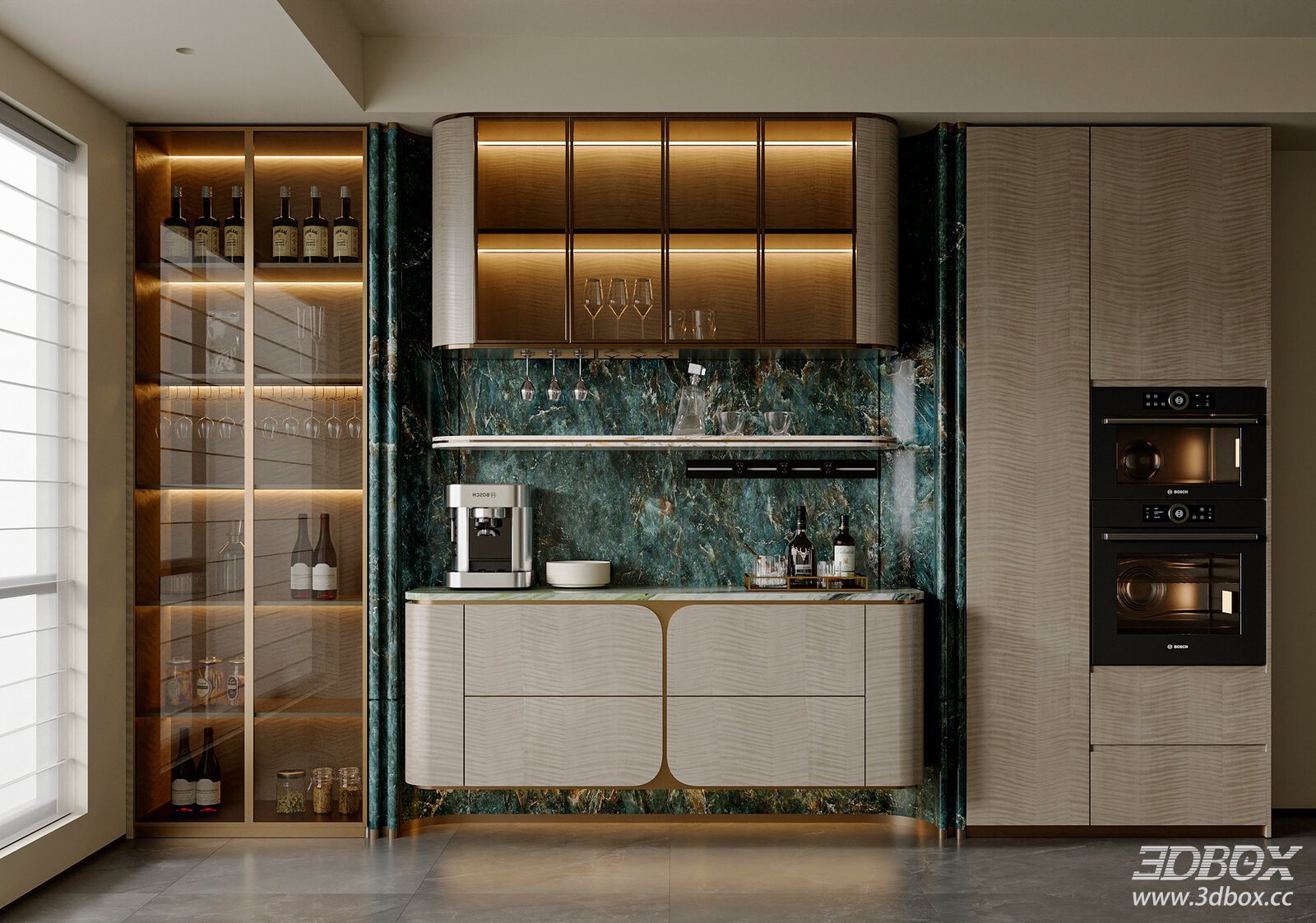 Luxury Sideboard and Wine Cabinet