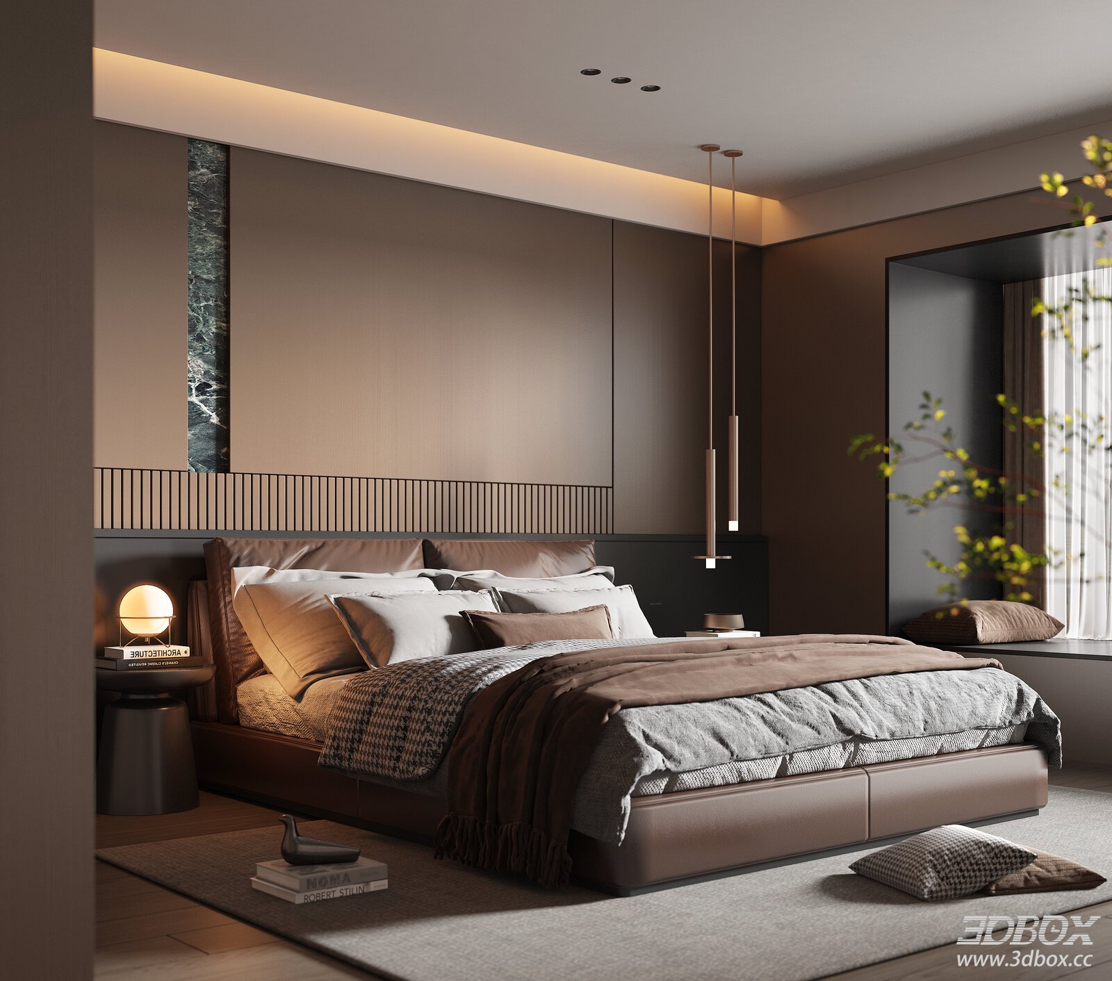Modern Italian Light Luxury Bedroom