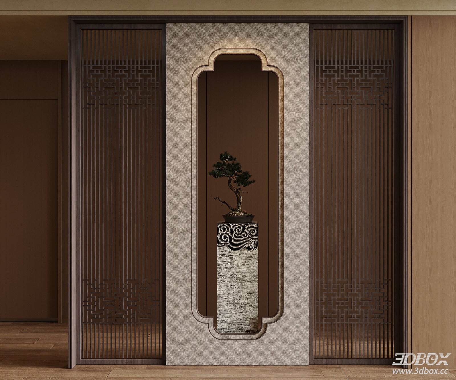 Chinese - style Entryway Background Wall