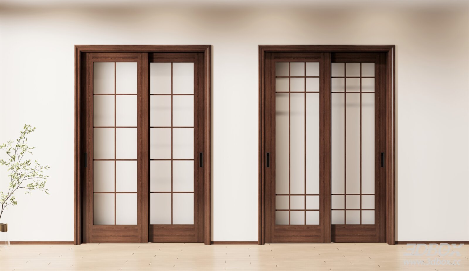 Chinese - style Sliding Wooden Doors