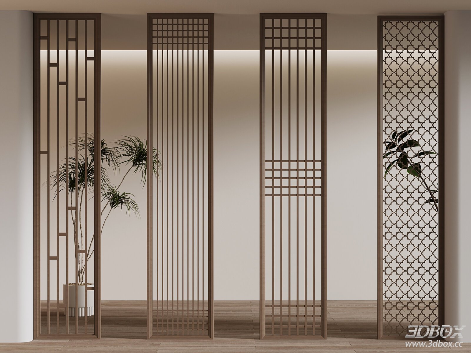 Chinese - style Wooden Room Divider