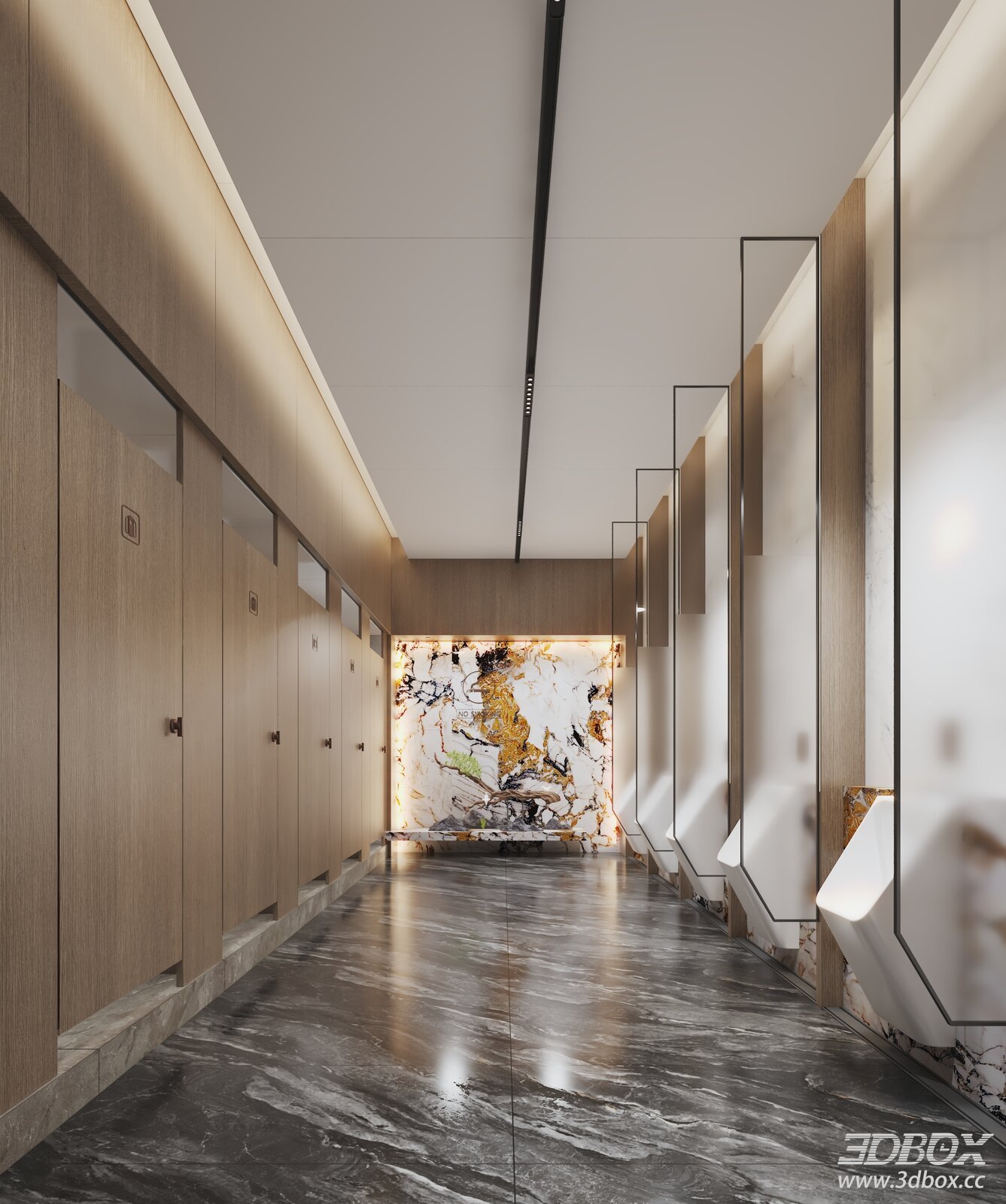 Modern Public Restroom